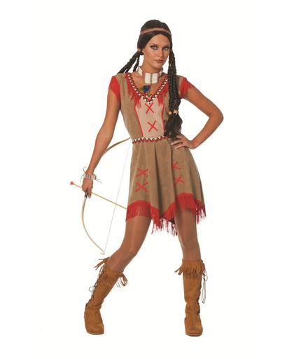 Indianen jurk Minehaha voor dame