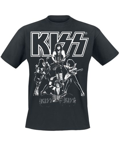 Kiss Hottest Show On Earth T-shirt zwart