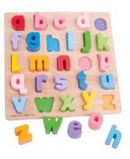 Bigjigs - Puzzel - Alfabet - Kleine letters - 26st.