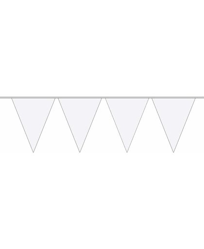 Witte Vlaggenlijn XL - 10 meter