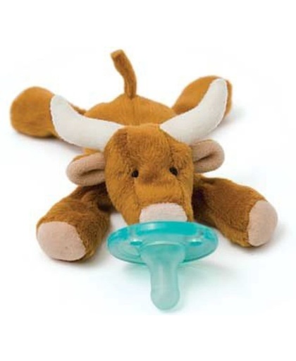 Wubbanub - Stier - Speenknuffel / Knuffelspeen / Fopspeen met knuffel / De Wubbanub wordt geleverd in een verzegeld geschenkdoosje - Winnaar beste babyproduct in 2014