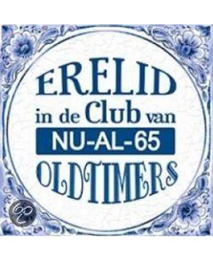 Benza - Delfts Blauwe Spreukentegel - Erelid in de club van NU-AL-65 Oldtimers