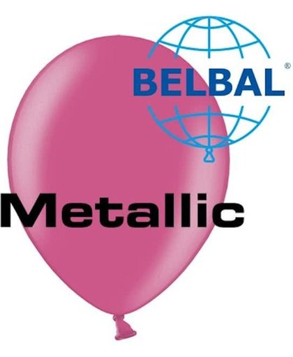 Belbal - Ballonnen - Hardroze - Metallic - 100st.