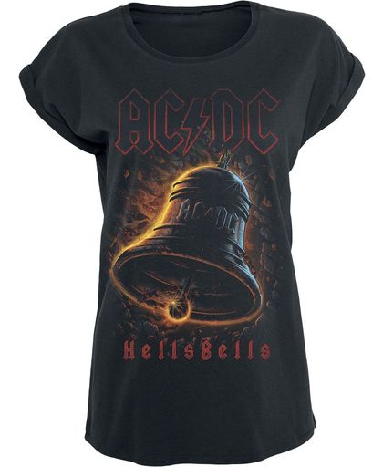 AC/DC Hells Bells Girls shirt zwart