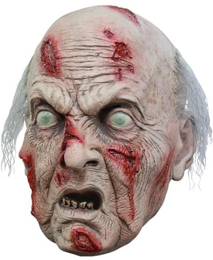 Zombie Masker Oude man - Luxe Uitvoering