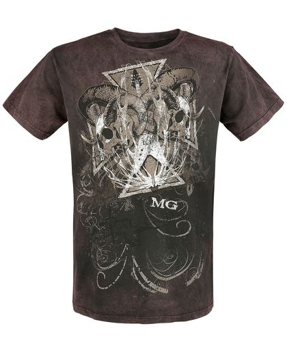Metal God by Rob Halford Iron Cross Magic Day T-shirt grijs-donkerrood
