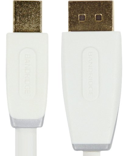 Bandridge 2m Mini DisplayPort - DisplayPort m/m 2m DisplayPort Mini DisplayPort Wit