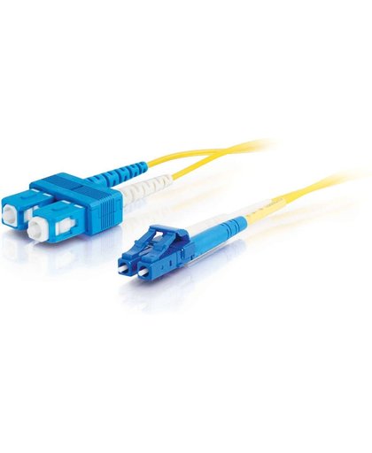 C2G 85591 10m LC SC OFNR Geel Glasvezel kabel