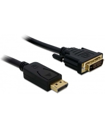 Delock - DisplayPort naar DVI Beeldscherm Kabel - zwart - 3 meter