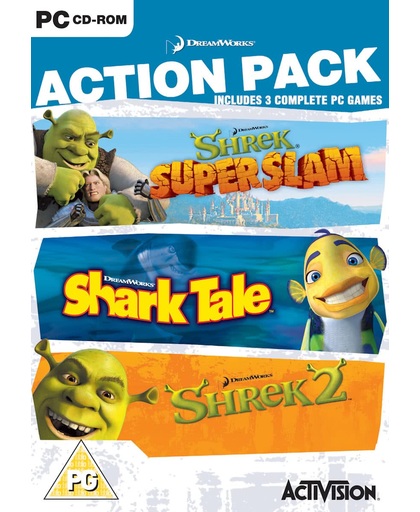 Dreamworks Action Pack (shrek 2, Shark Tale, Shrek Super Slam) - Windows