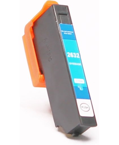 Toners-kopen.nl Epson C13T26324010 T2632 cyaan  alternatief - compatible inkt cartridge voor Epson 26xl cyan