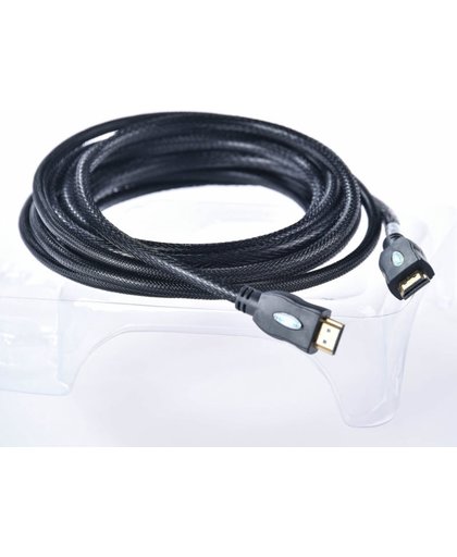 Premium HDMI Kabel | 3 Meter | Geweven Kabel | Superstrerk | 10.2 Gbps+ | 240Hz+ | FULL HD 1080P | Zwart