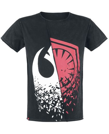 Star Wars Split T-shirt zwart