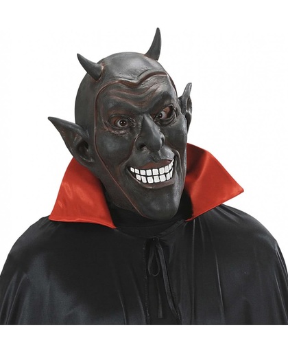 Zwarte duivel masker voor volwassenen