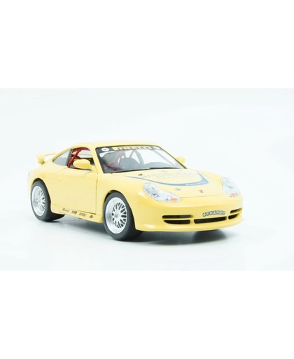 Bburago Porsche 911 GT3 Cup Geel 1:18