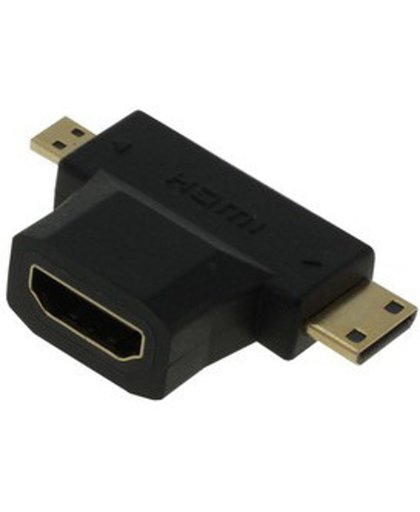 OTB HDMI Adapter T-Stuk HDMI naar Mini-HDMI / Micro-HDMI