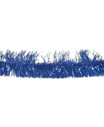 Guirlande Slinger Blauw met folie franjes - 4 meter
