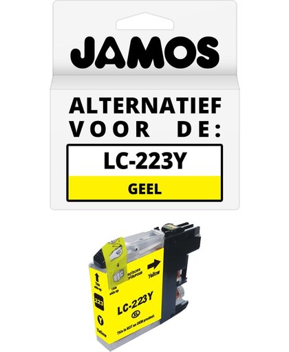 Jamos - Inktcartridge / Alternatief voor de Brother LC-223Y Geel