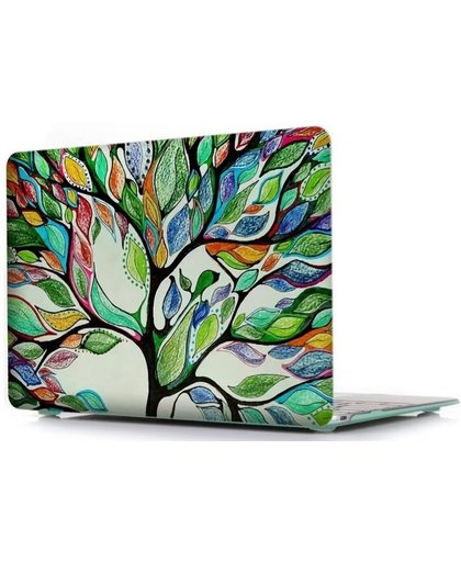 Macbook Air 13,3 inch - Hard Laptop Cover - Boom met kleur bladeren