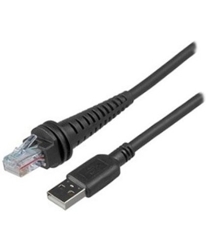 Honeywell CBL-503-300-S00 3m USB A Mannelijk Mannelijk Zwart USB-kabel