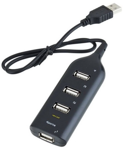 Mini USB Hub met 4 USB aansluitingen