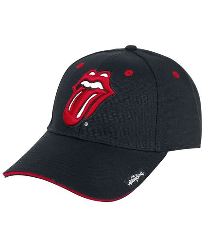 Rolling Stones, The Classic Tongue Baseballcap zwart