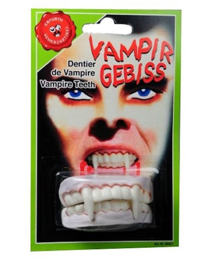 Halloween Vampier gebitje boven en onder tanden