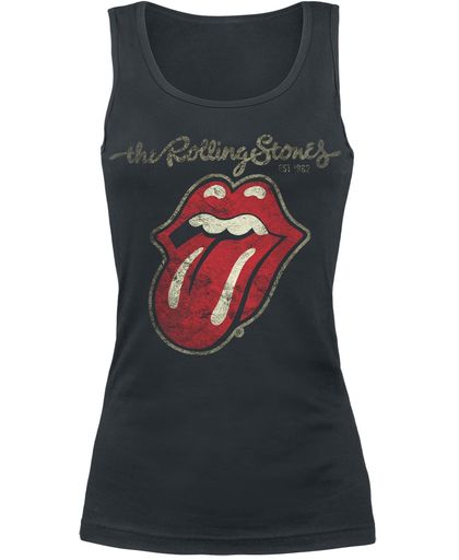 Rolling Stones, The Plastered Tongue Girls top zwart