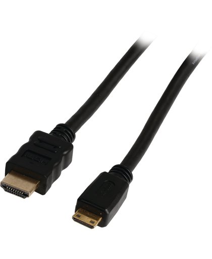 Coretek Mini HDMI - HDMI kabel - zwart - 0,30 meter