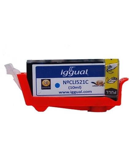 iggual PSICLI521C 10ml Cyaan inktcartridge