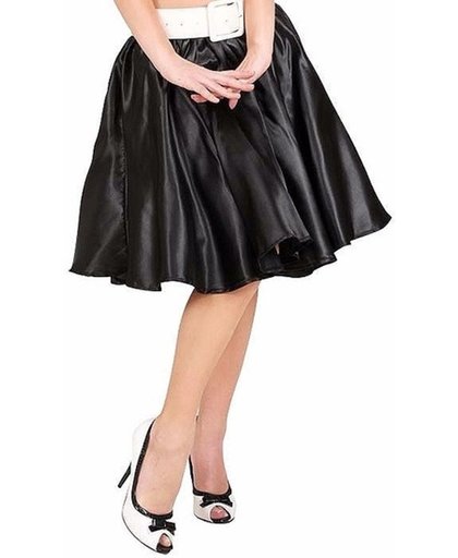 Zwarte fifties rok met petticoat voor dames