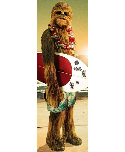 Star Wars Chewbacca - Surfin&apos; Deurposter meerkleurig