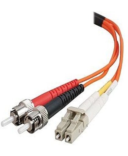C2G 85493 Glasvezel kabel 2 m OFNR LC ST Oranje