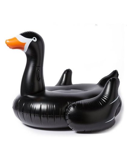 XXL Opblaasbare zwarte zwaan - Zwemband / Luchtbed van 190cm