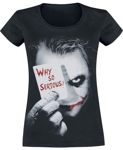 The Joker Why So Serious? Girls shirt zwart
