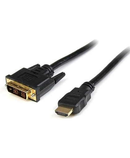 StarTech.com 3ft, HDMI - DVI-D 0.91m HDMI DVI-D Zwart