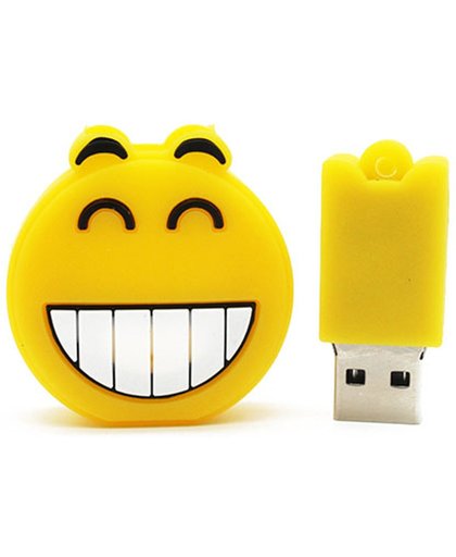 Emoji Happy USB Stick 16gb - Prachtige 3D geprinte Happy Emoji - Bekend van Whatsapp