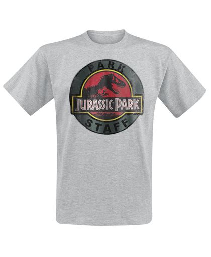 Jurassic Park Park Staff T-shirt grijs gemêleerd