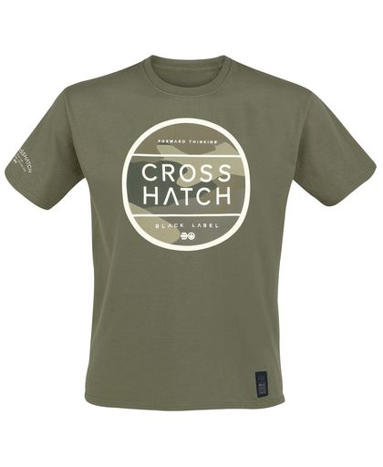 Crosshatch Watkins T-shirt olijf