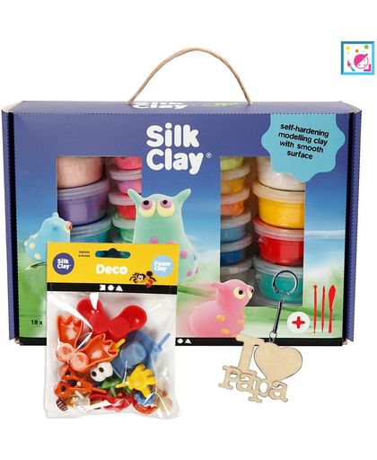 Silk Clay Cadeauset met Grappige Lichaamsonderdelen en sleutelhanger 'I LOVE PAPA'