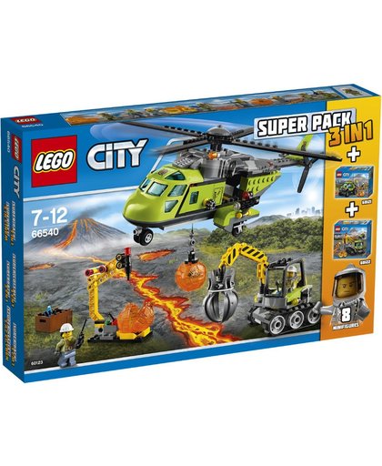 LEGO City Vulkaan 3-in-1 Super Pack (66540)