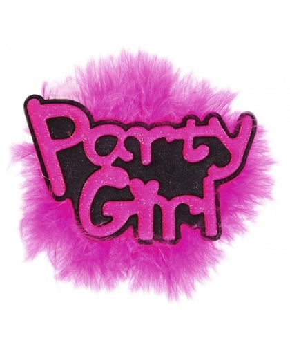 Roze vrijgezellen broche Party Girl