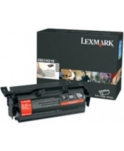 Lexmark X65x High Yield Print Cartridge Zwart