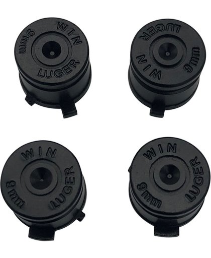Zwart Aluminium Bullets - PlayStation PS4 Controller Buttons Knoppen
