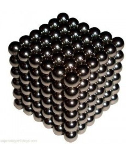 Neocube magneetballetjes Cool-black kleur - 216 buckyballs - 5mm geleverd in een mooie metalen geschenkdoos met kijkglas