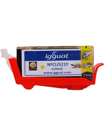 iggual PSICLI521Y 10ml Geel inktcartridge