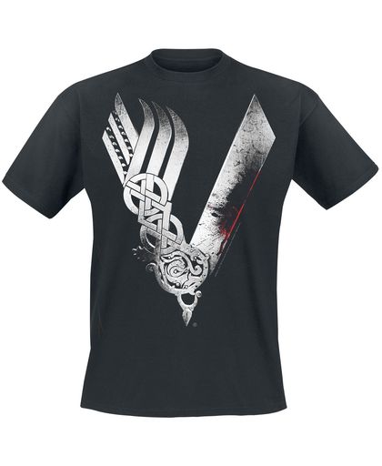 Vikings Logo T-shirt zwart