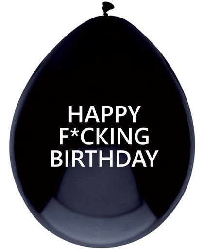 Ballonnen "Happy F*cking Birthday" (5ST)