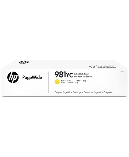 HP 981YC Extra High Yield Yellow Original PageWide Cartridge 16000pagina's Geel inktcartridge