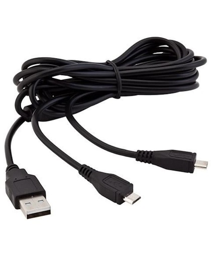 Under Control PS4 Dual Play & Charge Kabel, 2,5M